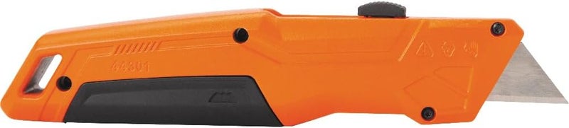 Klein Tools 44301 Retractable Utility Knife with Blade Storage and 5 Extra Blades, Bright Orange, Lightweight Ergonomic Design - Image 2